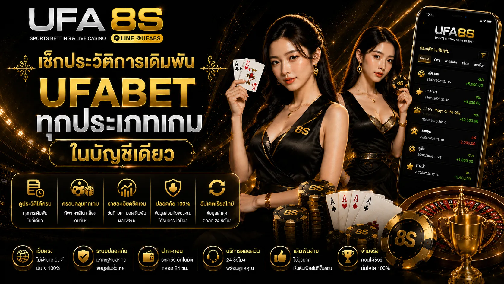 ตรวจสอบประวัติการเดิมพัน
